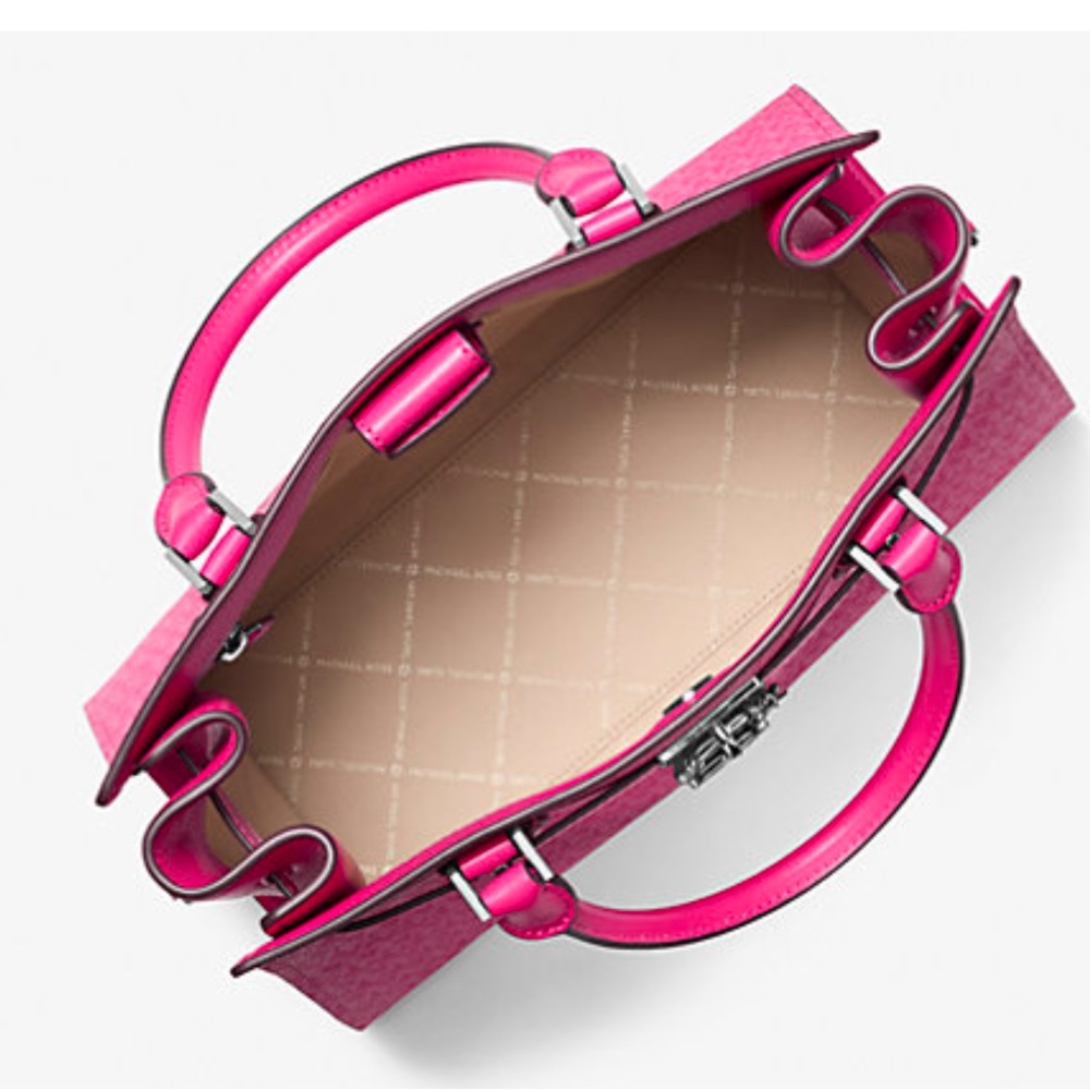 Michael Kors Hamilton Medium Signature Logo Satchel
Dragonfruit
NWT - Picture 4 of 16